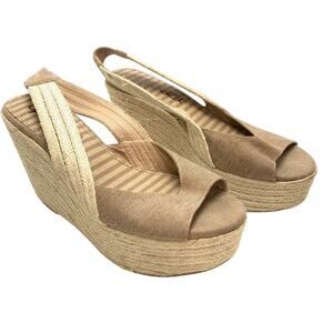 SPLENDID Espadrille Wedge Slingback Sandals 8.5 M